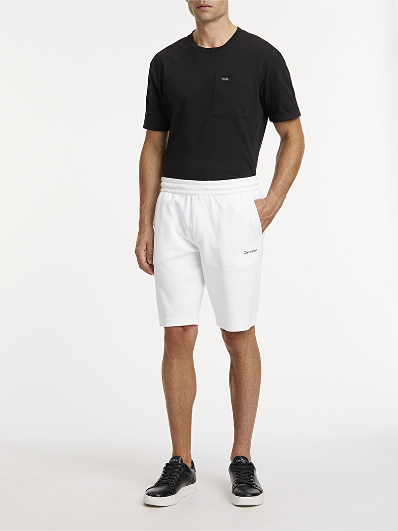 Calvin Klein Beyaz Renkli Erkek Micro Logo Şort