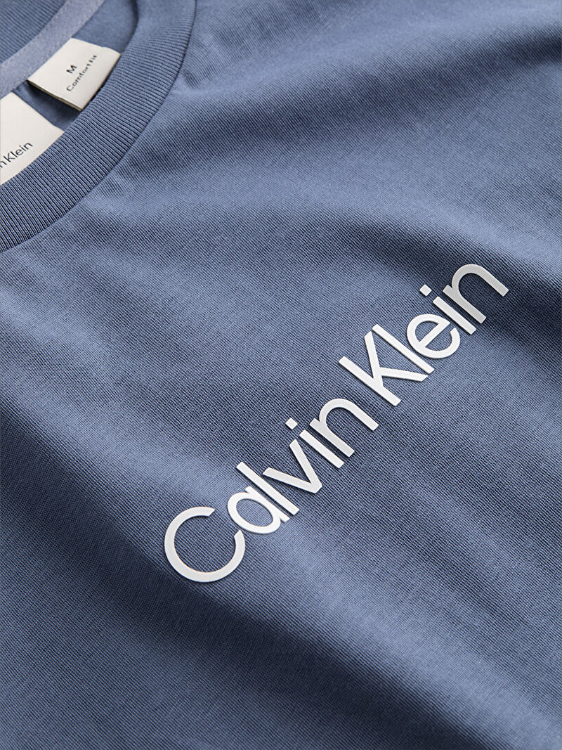 Calvin Klein Mavi Renkli Erkek Hero Logo Comfort T-shirt
