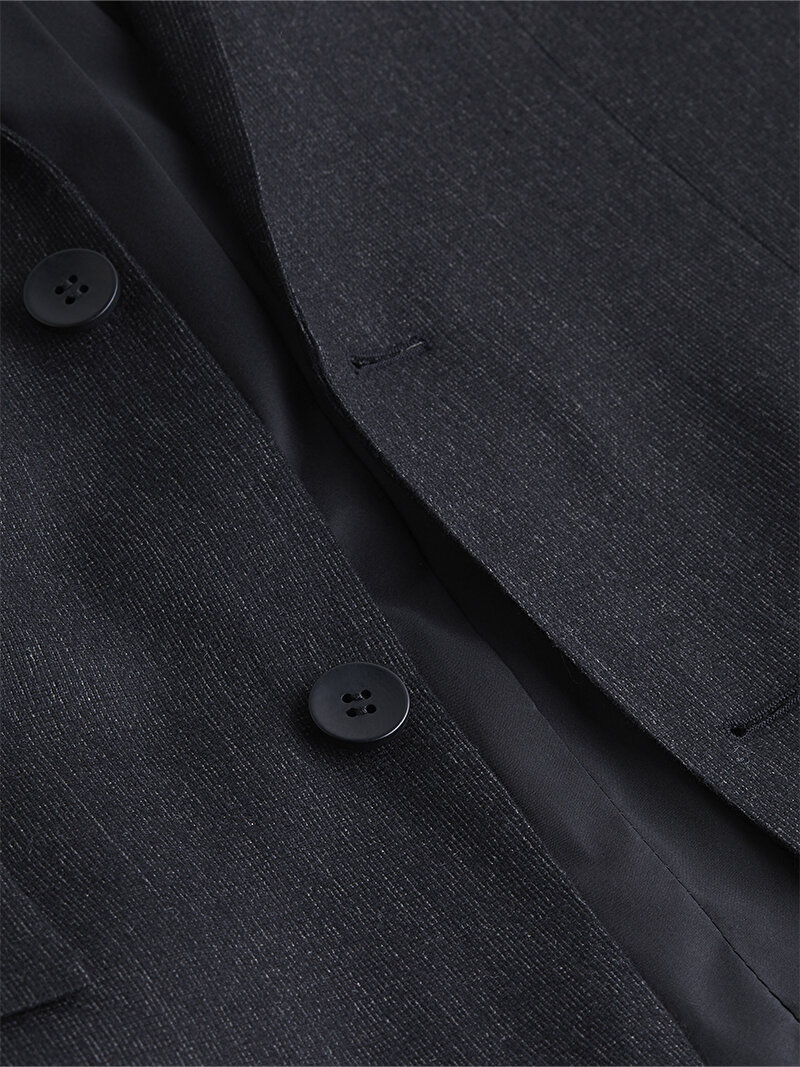 Calvin Klein Siyah Renkli Erkek Wool Blend Kaşmir Ceket