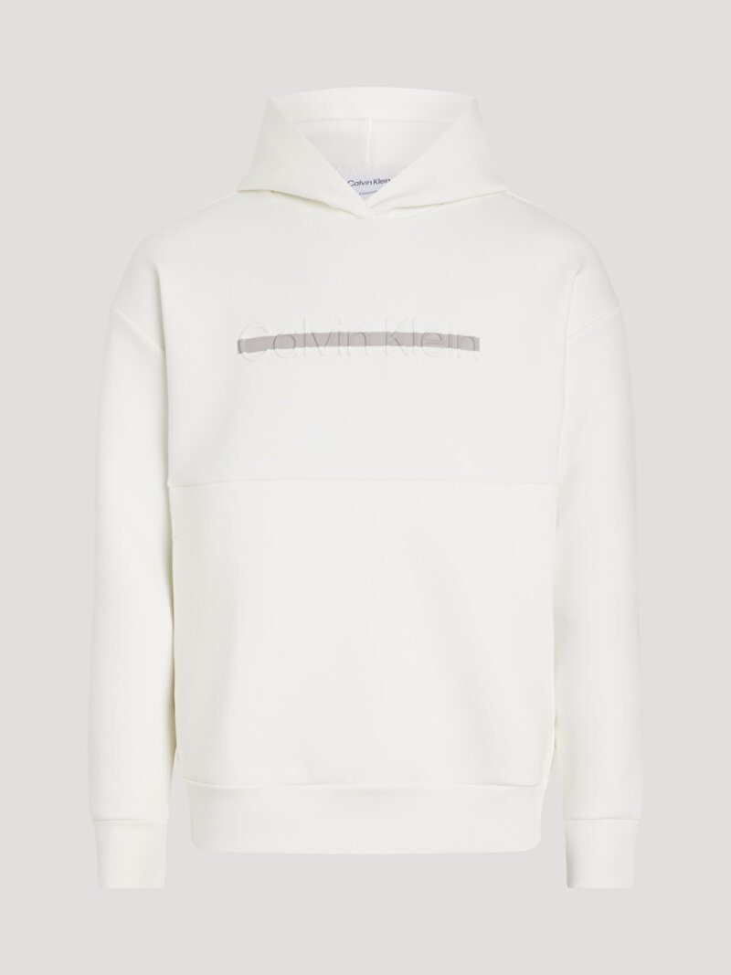 Calvin Klein Ekru Renkli Erkek Color Embossed Logo Sweatshirt