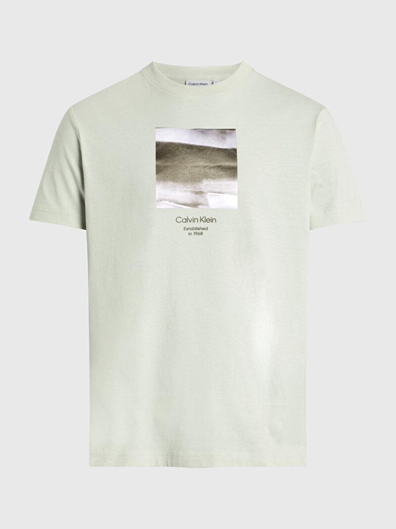 Calvin Klein Beyaz Renkli Erkek Diffused Graphic T-Shirt
