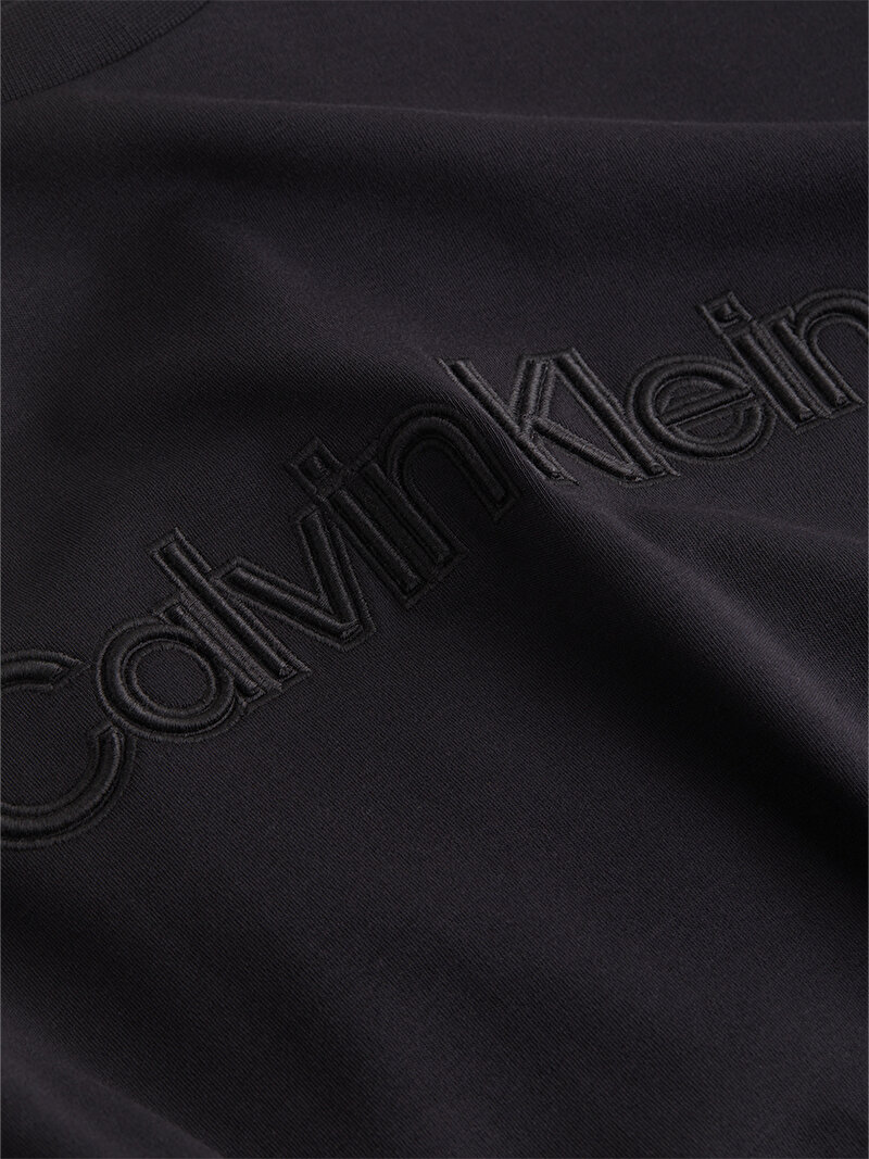 Calvin Klein Siyah Renkli Erkek Raised Embroidered Logo T-Shirt