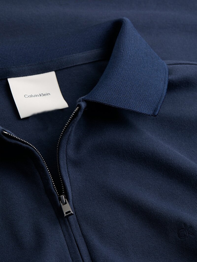 Calvin Klein Lacivert Renkli Erkek Liquid Touch Welt Polo T-shirt