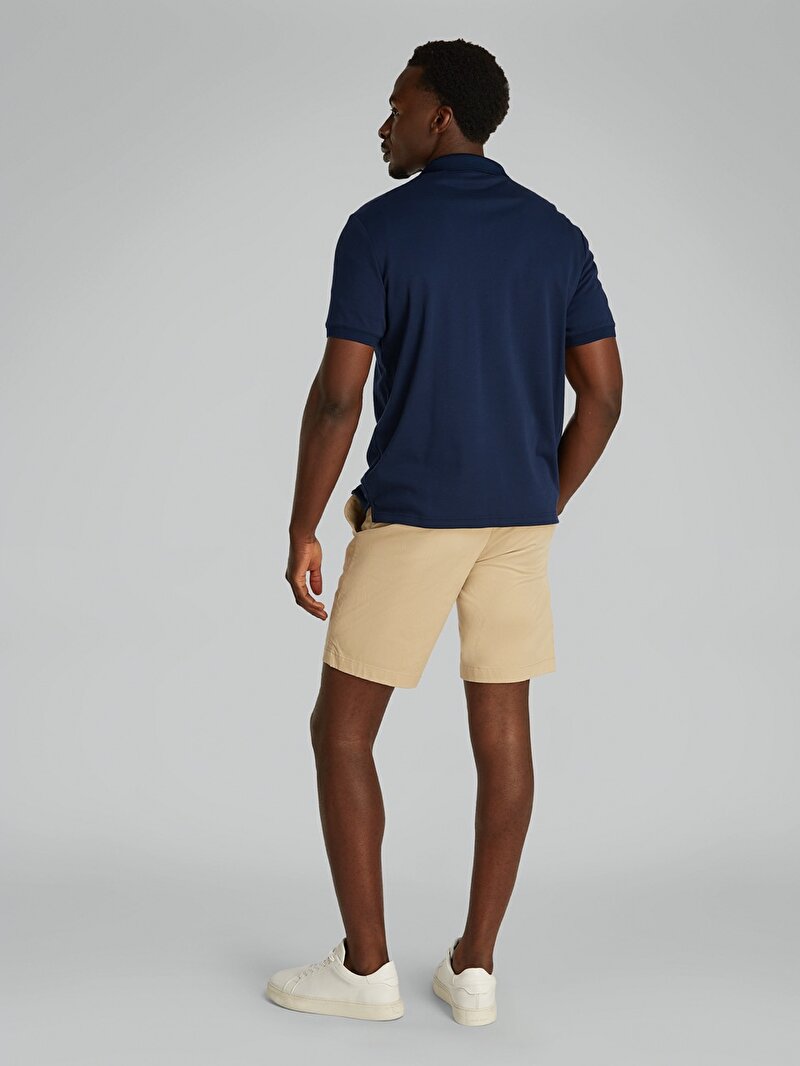 Calvin Klein Lacivert Renkli Erkek Liquid Touch Welt Polo T-shirt