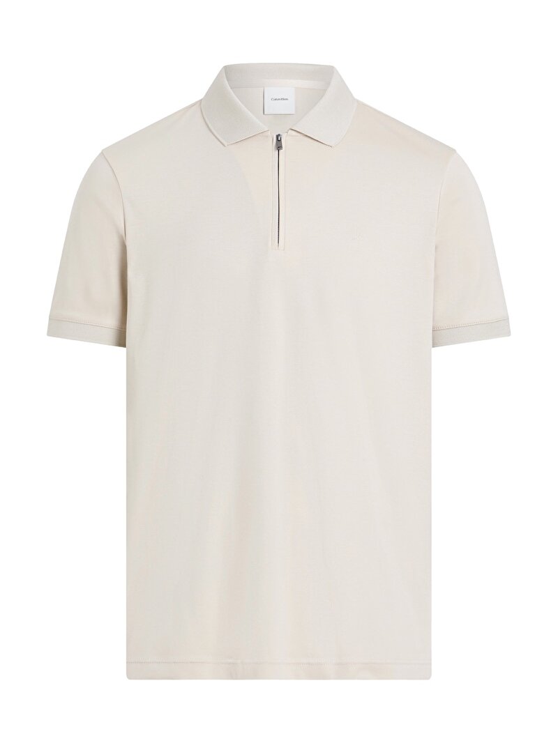 Calvin Klein Bej Renkli Erkek Liquid Touch Welt Polo T-shirt