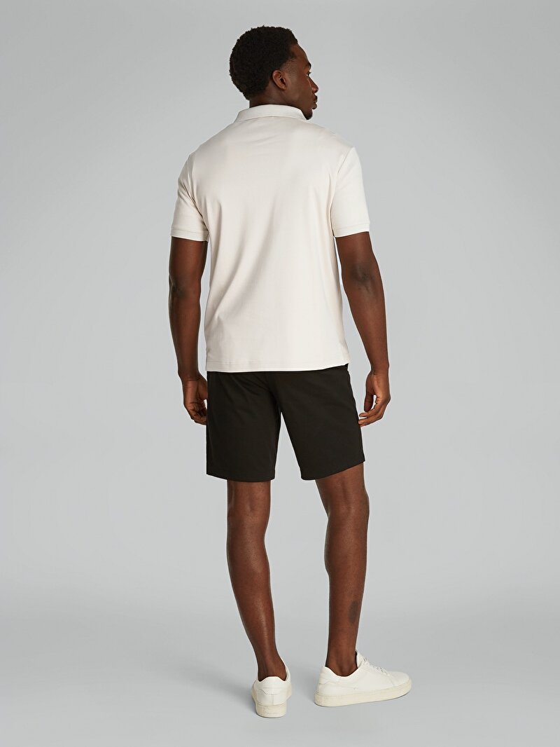 Calvin Klein Bej Renkli Erkek Liquid Touch Welt Polo T-shirt