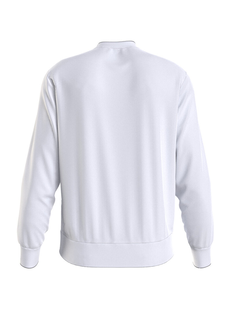 Calvin Klein Beyaz Renkli Erkek Hero Logo Comfort Sweatshirt