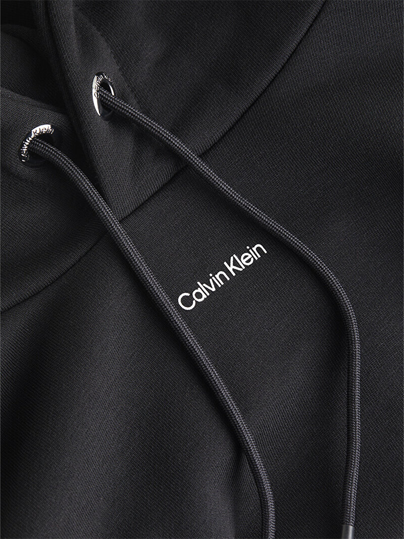 Calvin Klein Siyah Renkli Erkek Nano Logo Hoodie Sweatshirt