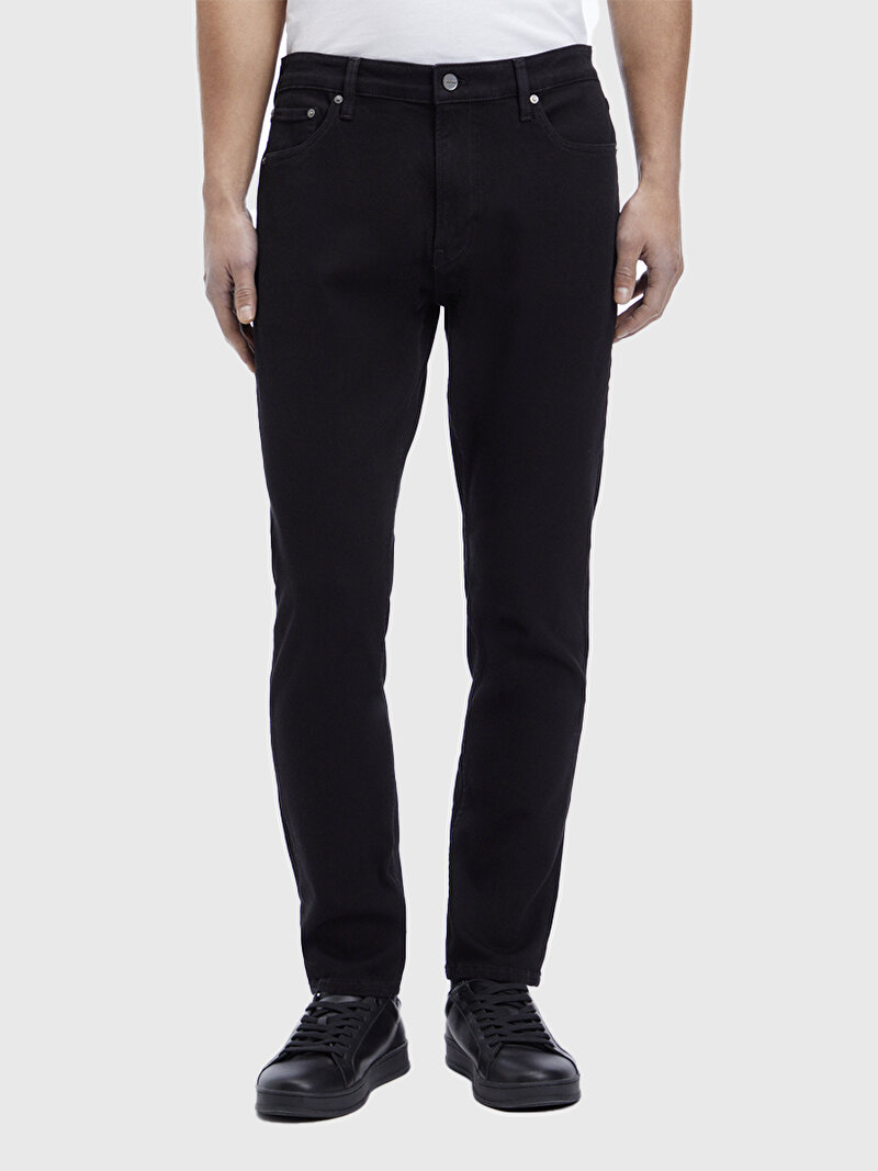 Calvin Klein Siyah Renkli Erkek Tapered Comfort Jean Pantolon