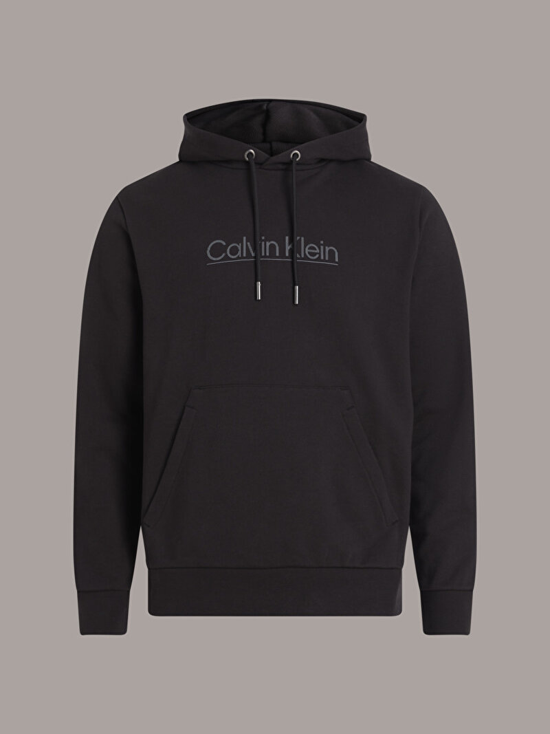 Calvin Klein Siyah Renkli Erkek Raised Line Logo Sweatshirt