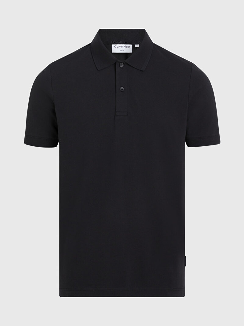 Calvin Klein Siyah Renkli Erkek Thermo Tech Pique Polo T-Shirt