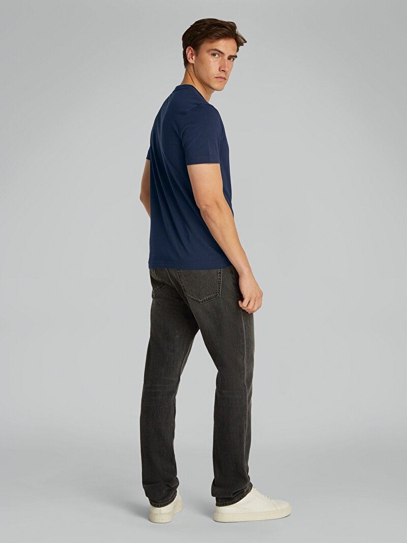 Calvin Klein Lacivert Renkli Erkek Double Logo T-shirt