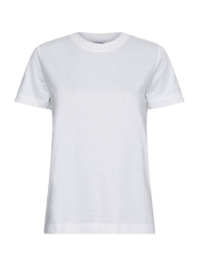 Calvin Klein Beyaz Renkli Kadın Essential T-shirt