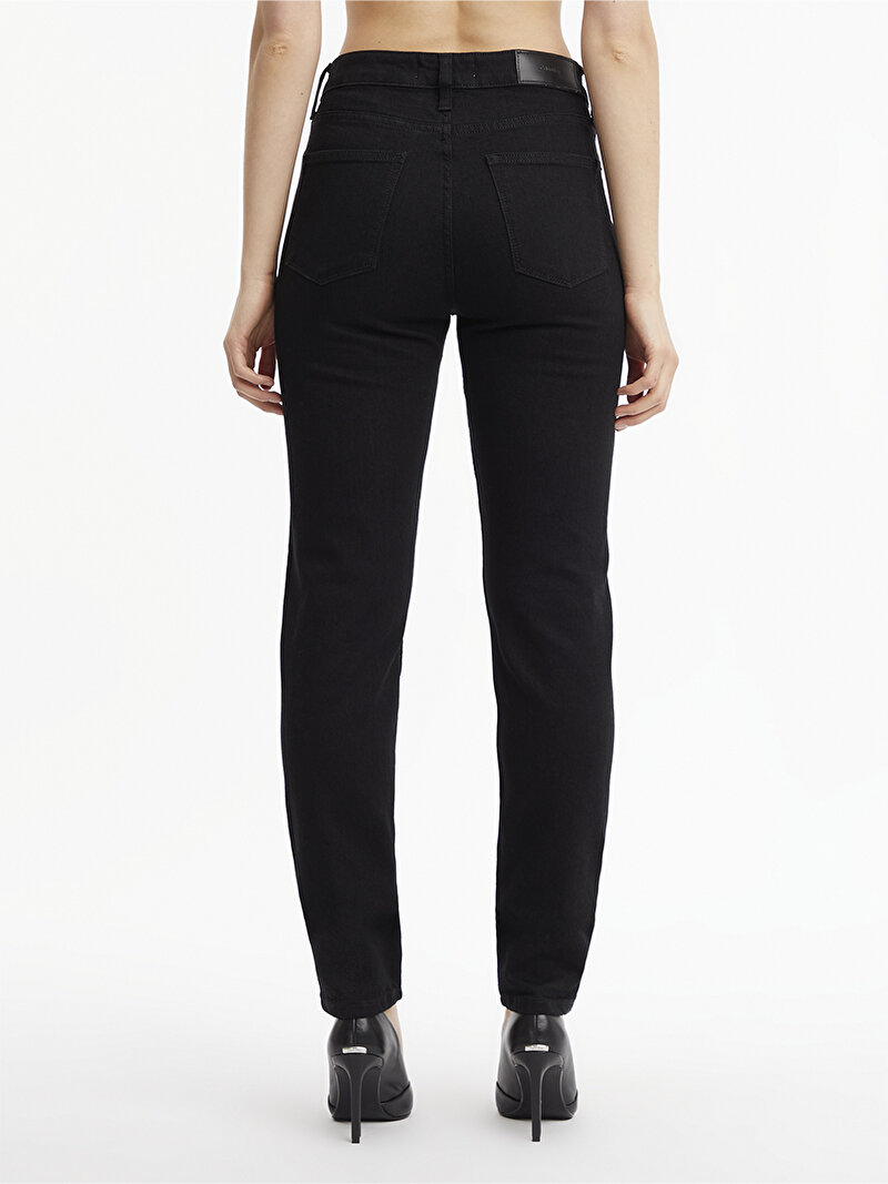 Calvin Klein Siyah Renkli Kadın Mid Rise Slim Jean Pantolon