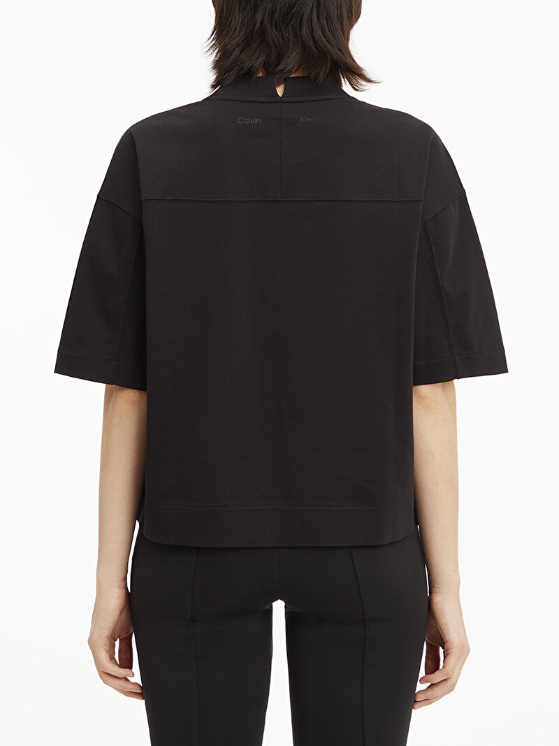 Calvin Klein Siyah Renkli Kadın Minimal Logo T-Shirt
