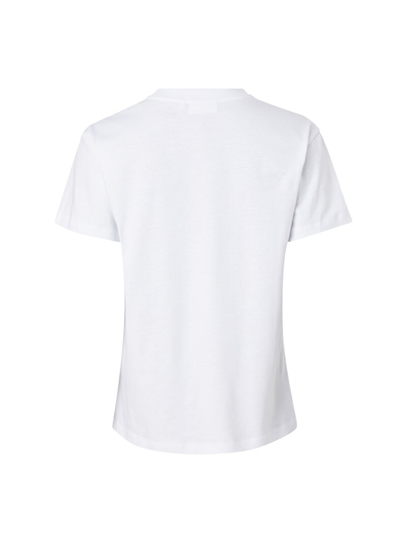 Calvin Klein Beyaz Renkli Kadın Hero Logo Regular T-Shirt