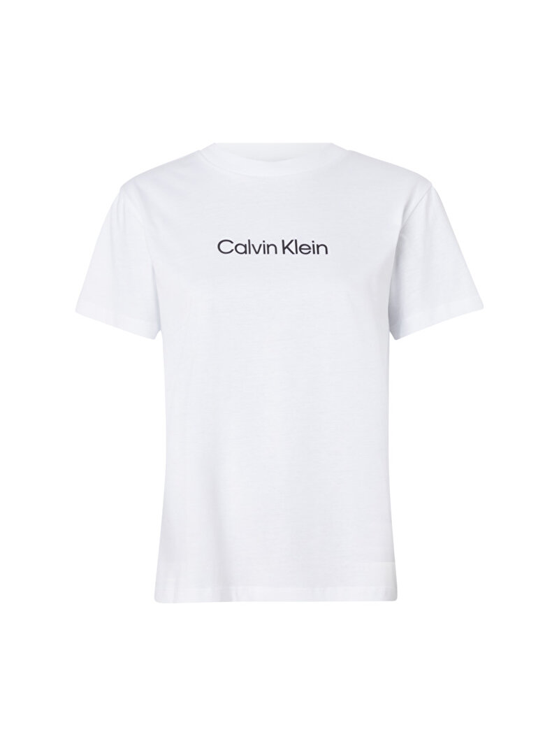 Calvin Klein Beyaz Renkli Kadın Hero Logo Regular T-Shirt
