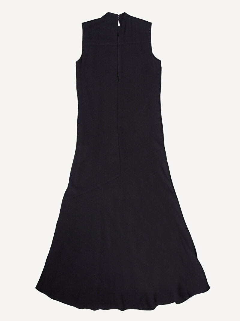 Calvin Klein Siyah Renkli Kadın Iconic Crepe Ankle Elbise
