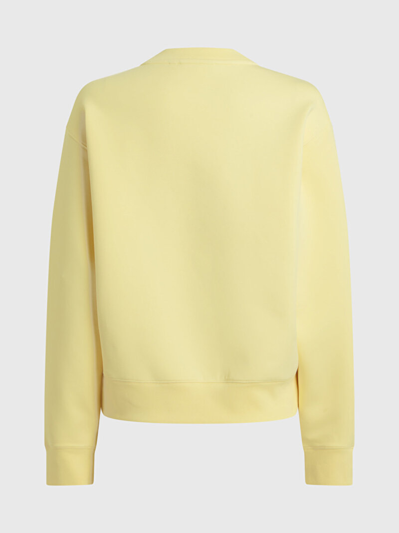 Calvin Klein Sarı Renkli Kadın Circle Graphic Sweatshirt