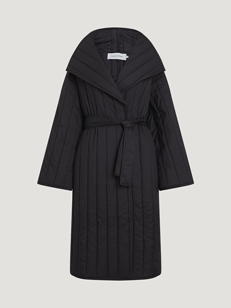 Calvin Klein Siyah Renkli Kadın Lw Vertical Quilt Kaban