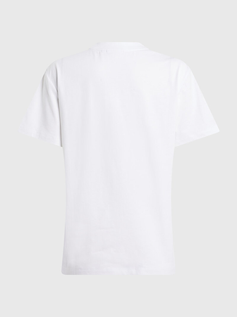 Calvin Klein Beyaz Renkli Kadın Coordinates Regular T-Shirt