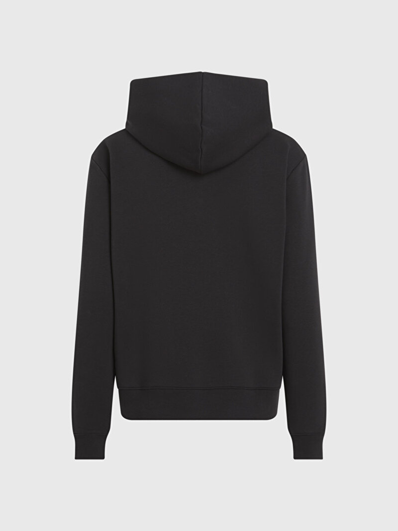 Calvin Klein Siyah Renkli Kadın Nano Logo Regular Sweatshirt