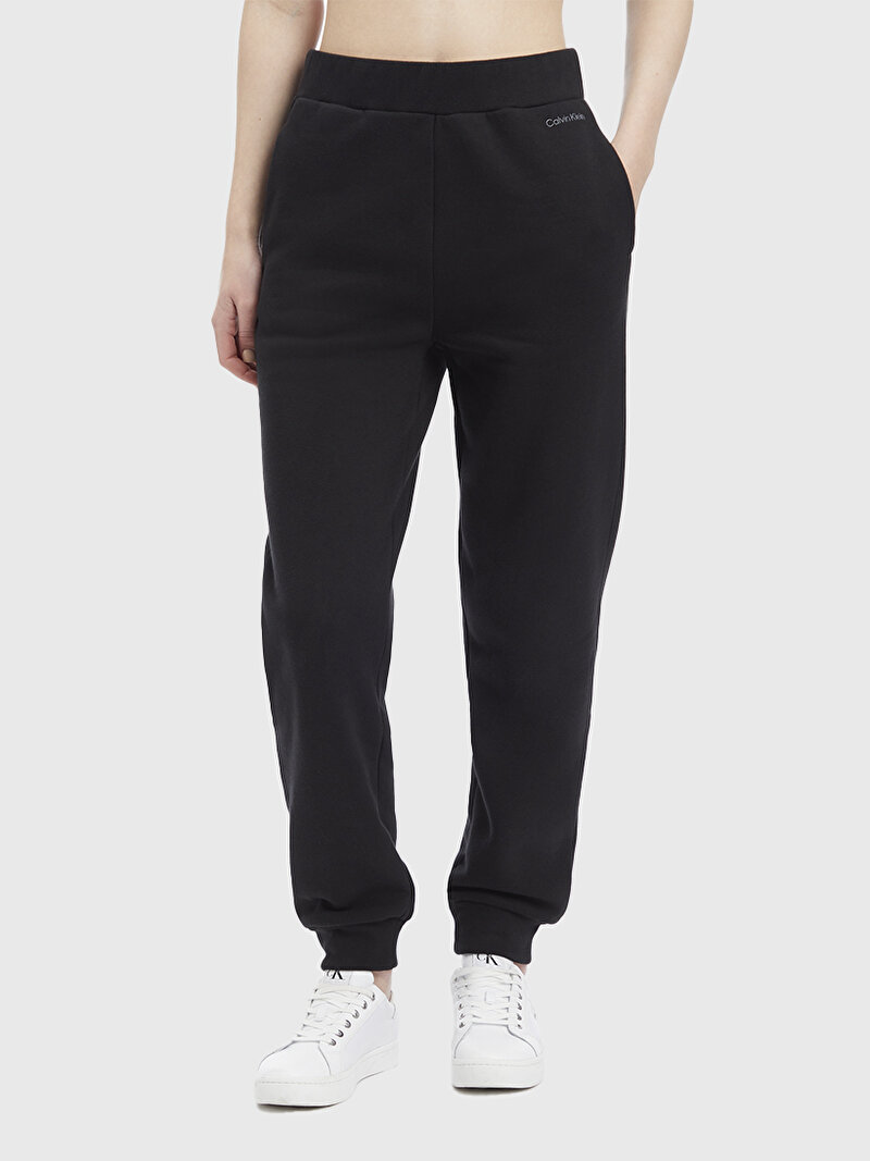 Calvin Klein Siyah Renkli Kadın Nano Logo Jogger Eşofman Altı