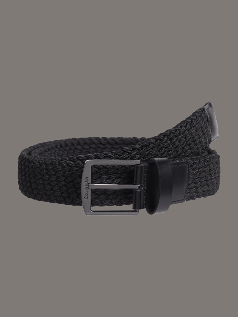 Calvin Klein Siyah Renkli Erkek CK Casual Elastic Kemer