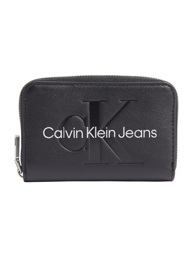 Calvin Klein Siyah Renkli Kadın Sculpted Mid Zip Cüzdan