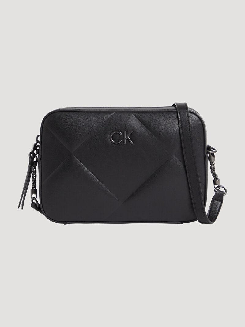 Calvin Klein Siyah Renkli Kadın Re-Lock Quilt Camera Çanta