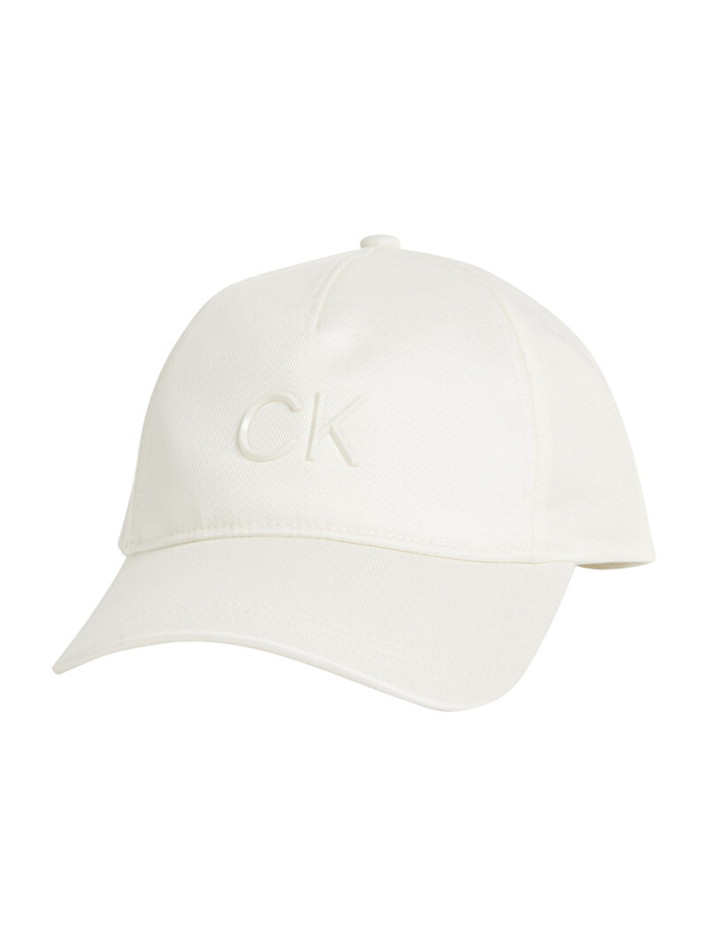 Calvin Klein Beyaz Renkli Kadın Re Lock Inlay Şapka