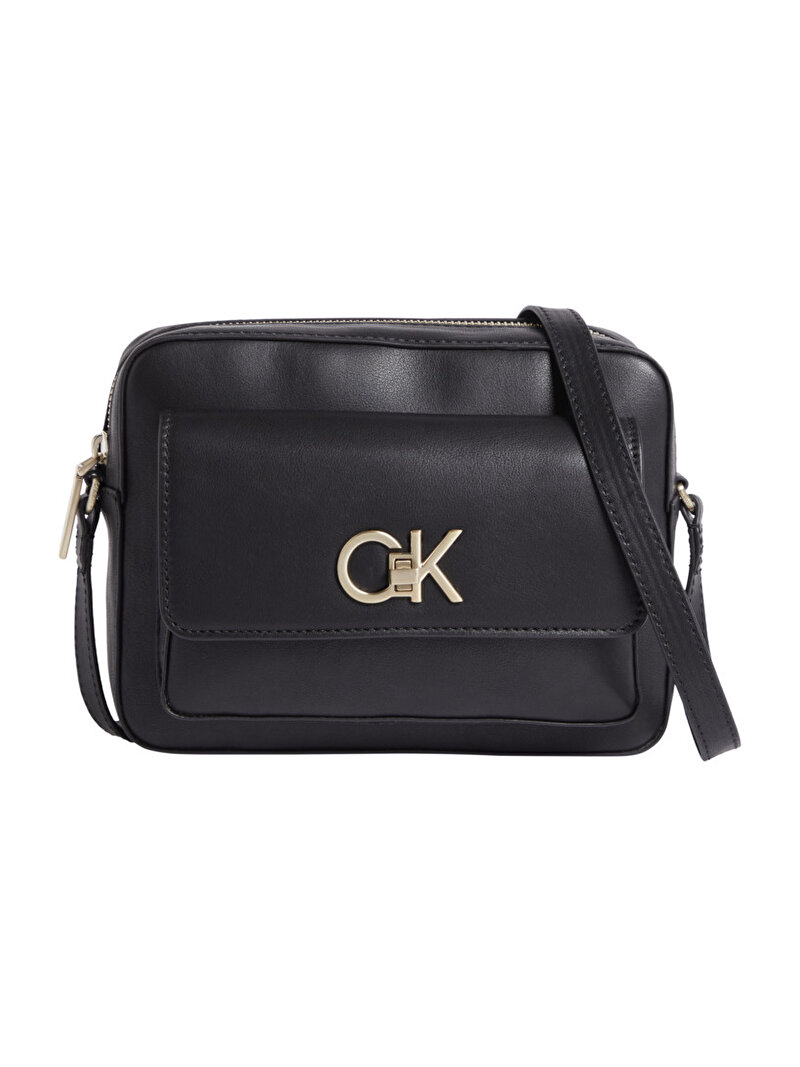 Calvin Klein Siyah Renkli Kadın Re-Lock Camera Çanta