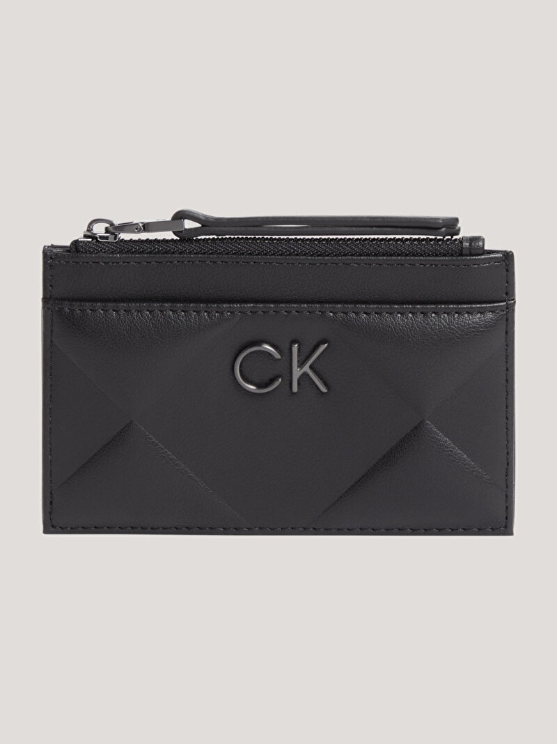 Calvin Klein Siyah Renkli Kadın Re-Lock Quilt Kartlık