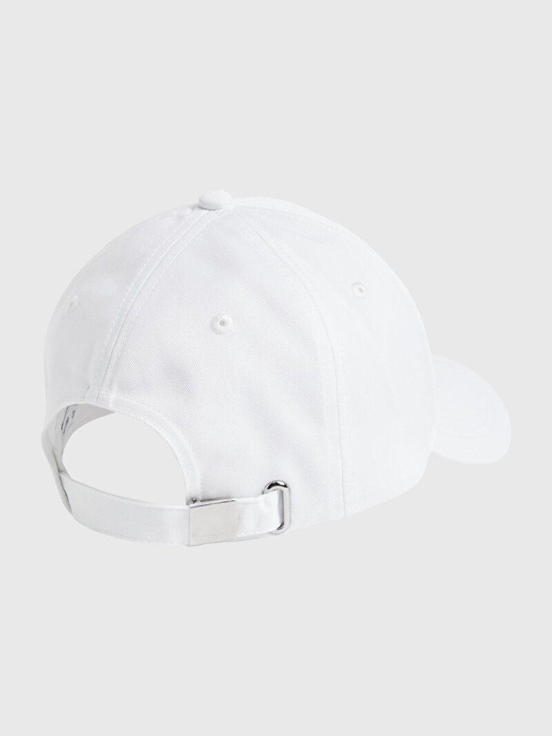 Calvin Klein Beyaz Renkli Kadın CK Cotton Şapka