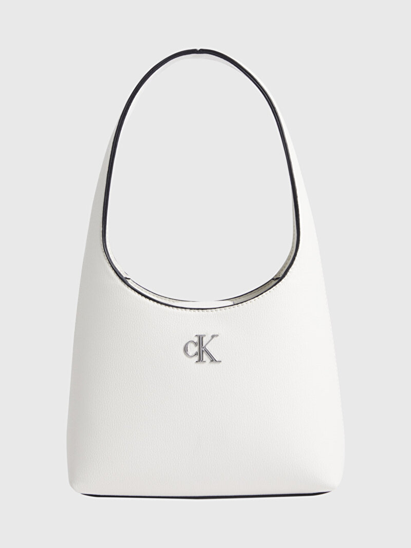 Calvin Klein Beyaz Renkli Kadın Minimal Monogram Çanta