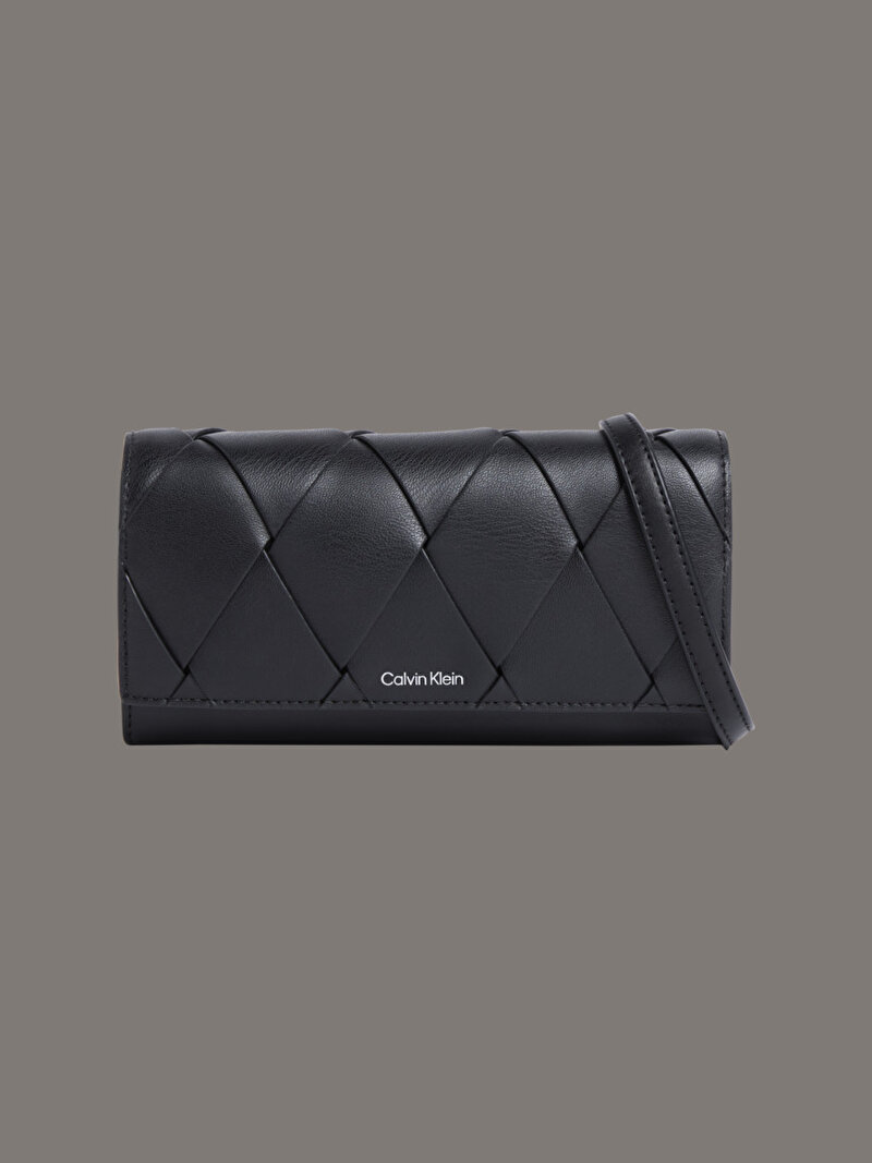 Calvin Klein Siyah Renkli Kadın CK Woven Convertible Çapraz Çanta