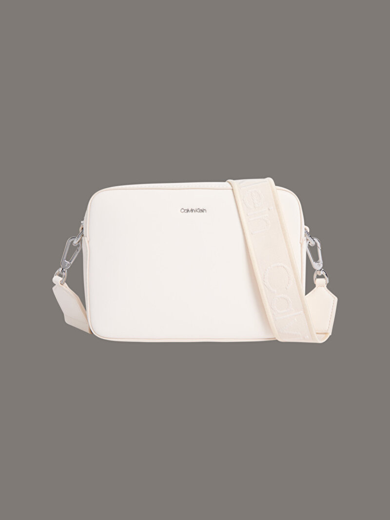 Calvin Klein Beyaz Renkli Kadın CK Must Small Camera Çanta