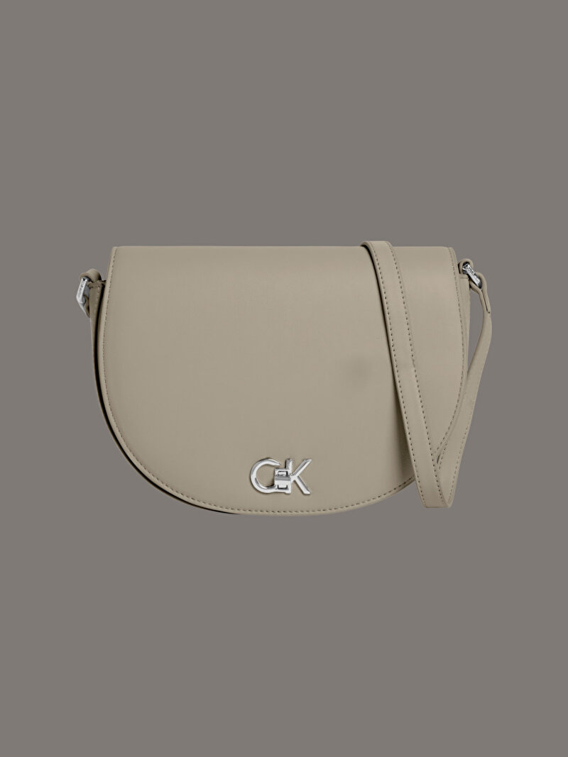 Calvin Klein Bej Renkli Kadın CK Çapraz Çanta