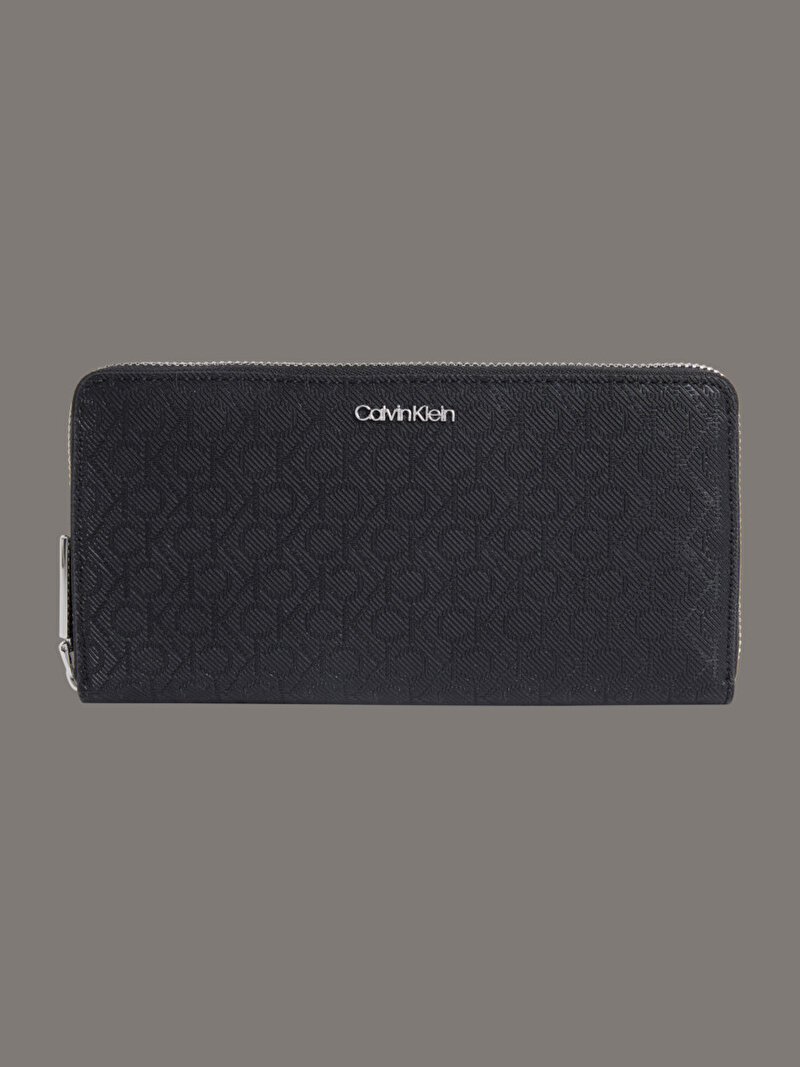 Calvin Klein Siyah Renkli Kadın CK Must Lg Zip Around Cüzdan