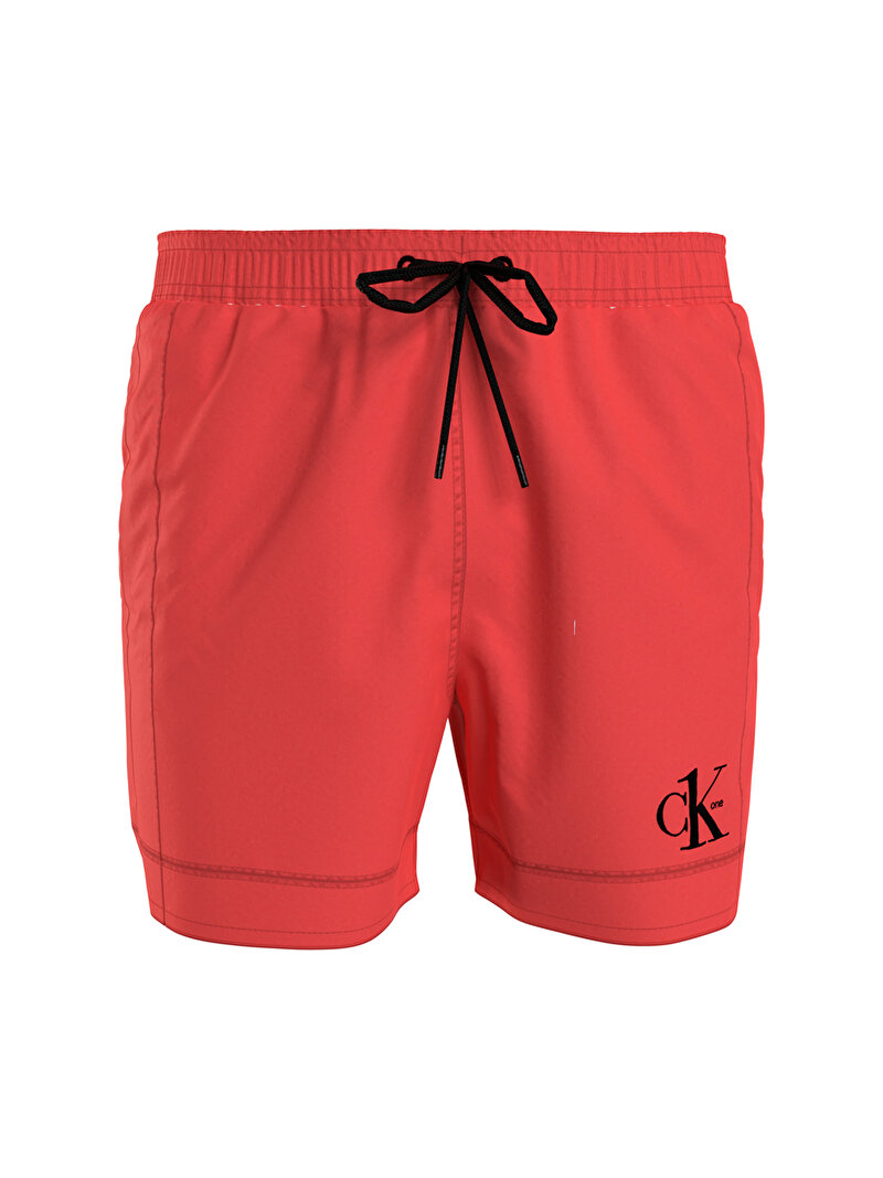 Calvin Klein Kırmızı Renkli Erkek Bağcıklı Deniz Şortu – Ck Authentic