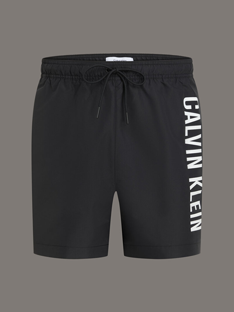 Calvin Klein Siyah Renkli Erkek Medium Drawstring Deniz Şortu