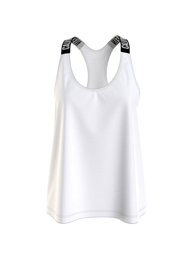 Calvin Klein Beyaz Renkli Kadın Organik Pamuklu Atlet - Intense Power