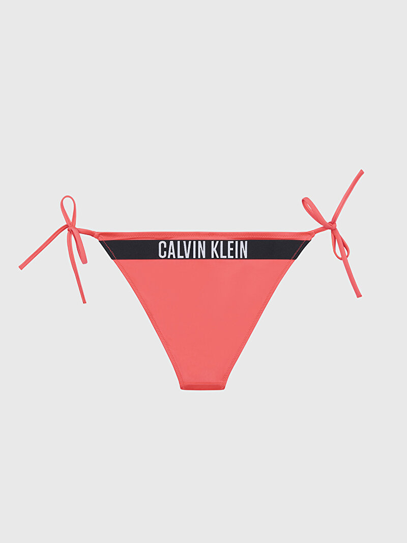 Calvin Klein Kırmızı Renkli Kadın String Side Tie Bikini Altı