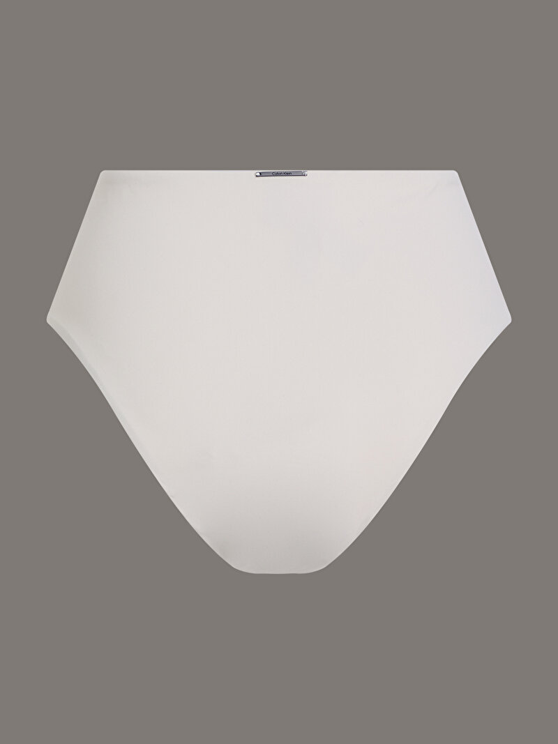 Calvin Klein Beyaz Renkli Kadın High Waist Bikini Altı