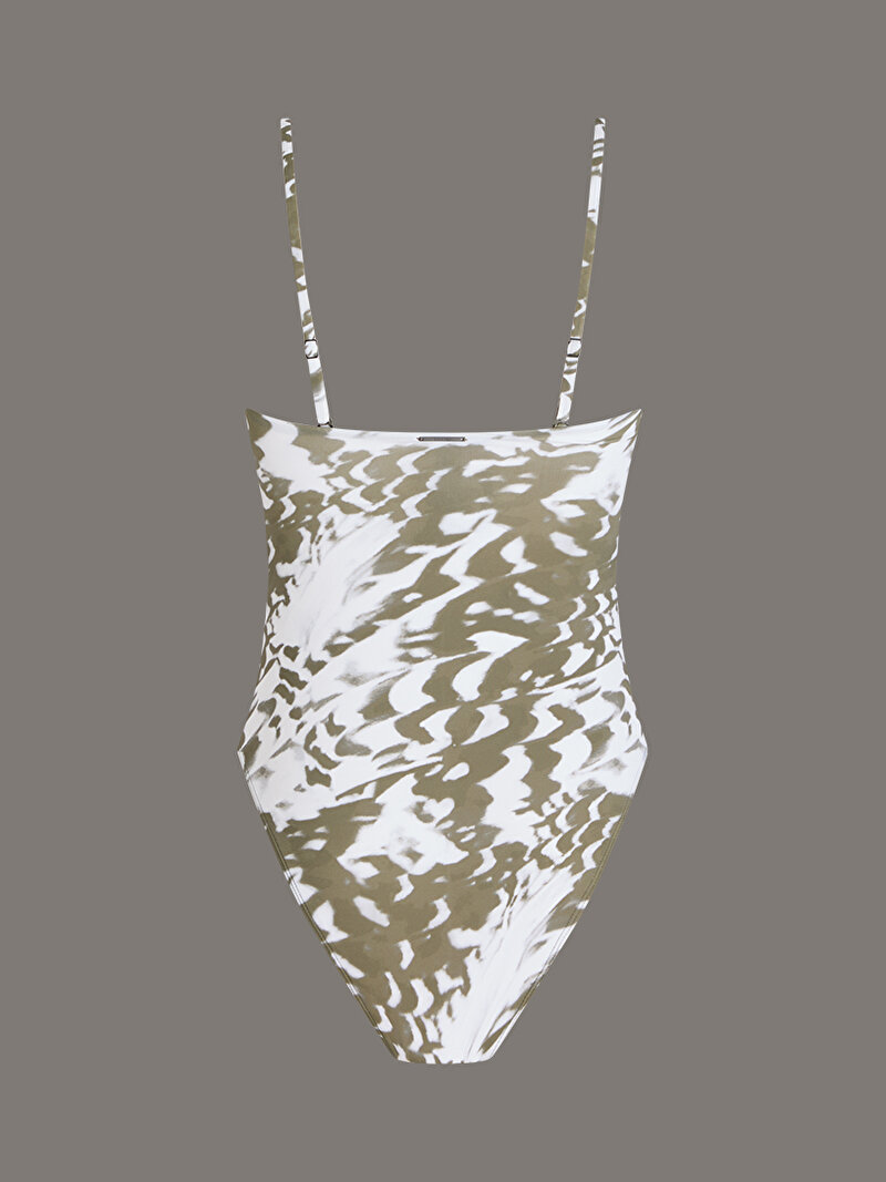 Calvin Klein Yeşil Renkli Kadın Bandeau Mayo