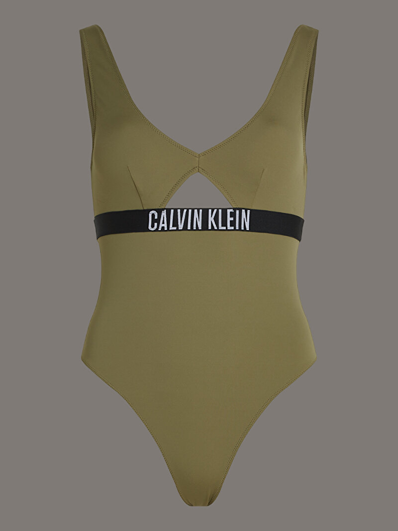 Calvin Klein Yeşil Renkli Kadın Fashion Mayo