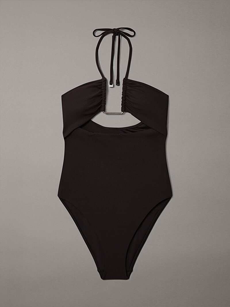 Calvin Klein Siyah Renkli Kadın Plunge Mayo
