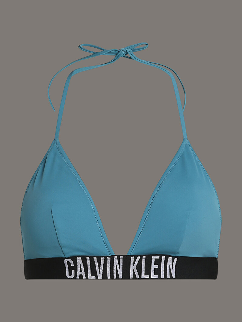 Calvin Klein Mavi Renkli Kadın Üçgen Bikini Üstü
