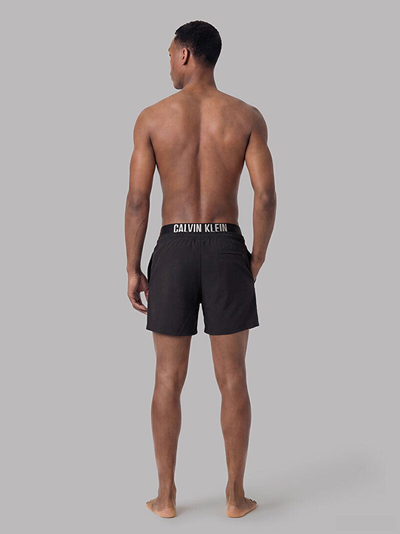 Calvin Klein Siyah Renkli Erkek Medium Drawstring Deniz Şortu
