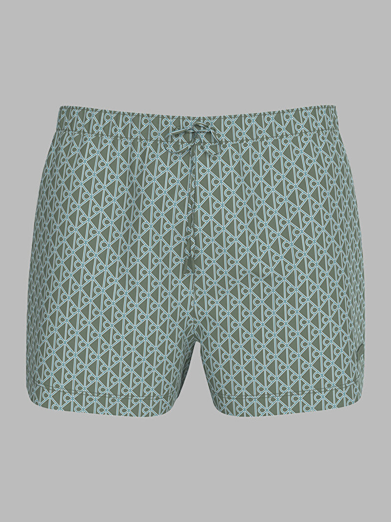 Calvin Klein Yeşil Renkli Erkek Kısa Drawstring Deniz Şortu